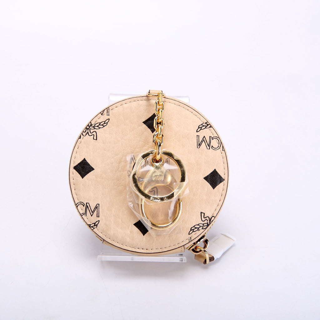 Visetos Round Coin Purse Beige