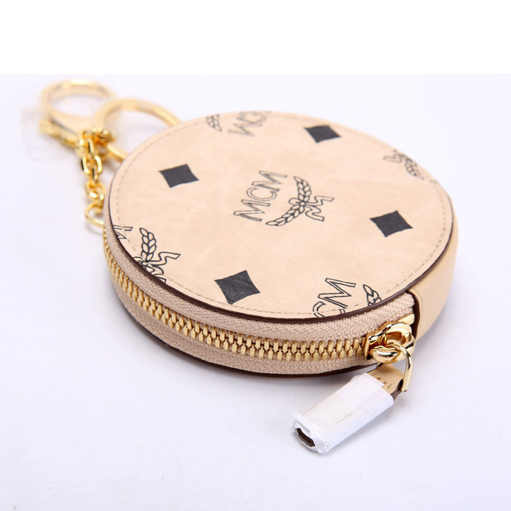 Visetos Round Coin Purse Beige