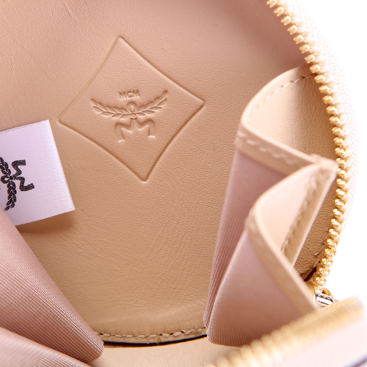 Visetos Round Coin Purse Beige