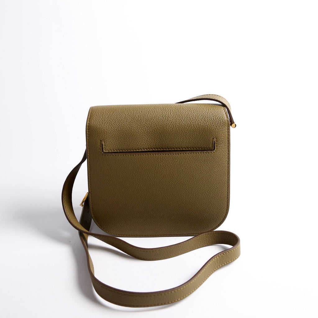 Tara Mini Crossbody Grained Calfskin Green