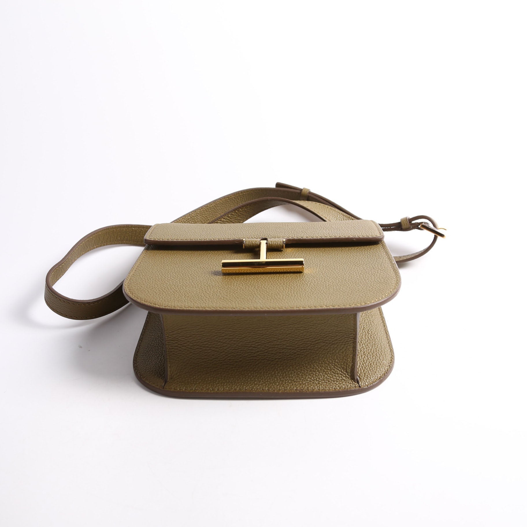 Tara Mini Crossbody Grained Calfskin Green