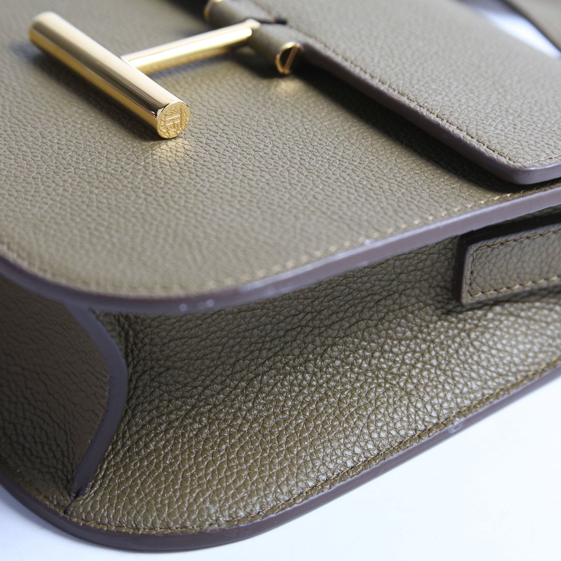 Tara Mini Crossbody Grained Calfskin Green