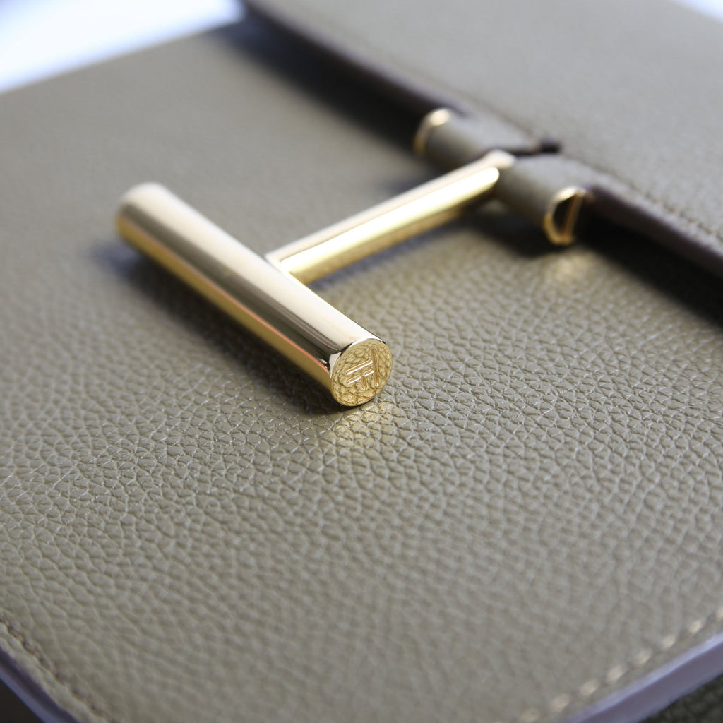 Tara Mini Crossbody Grained Calfskin Green