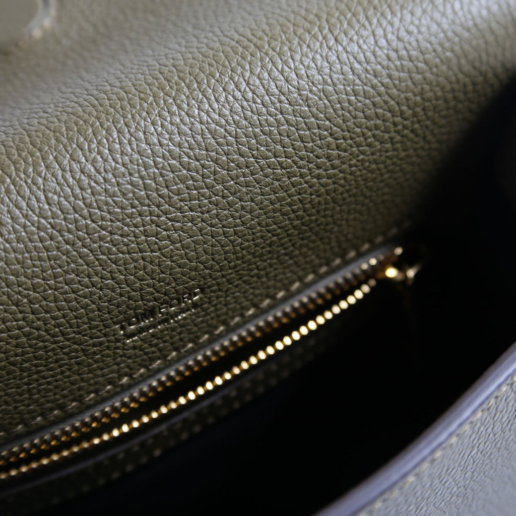 Tara Mini Crossbody Grained Calfskin Green