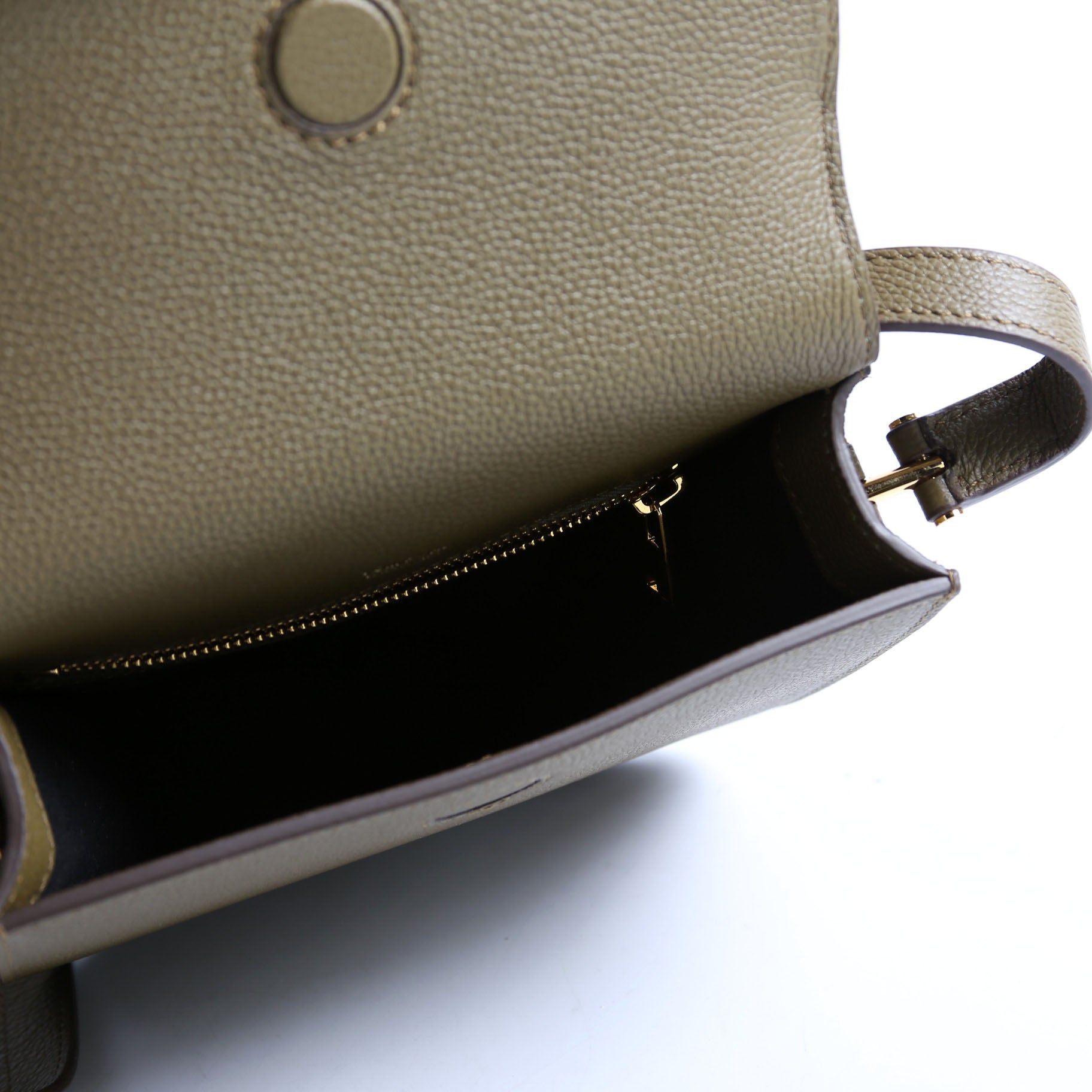 Tara Mini Crossbody Grained Calfskin Green