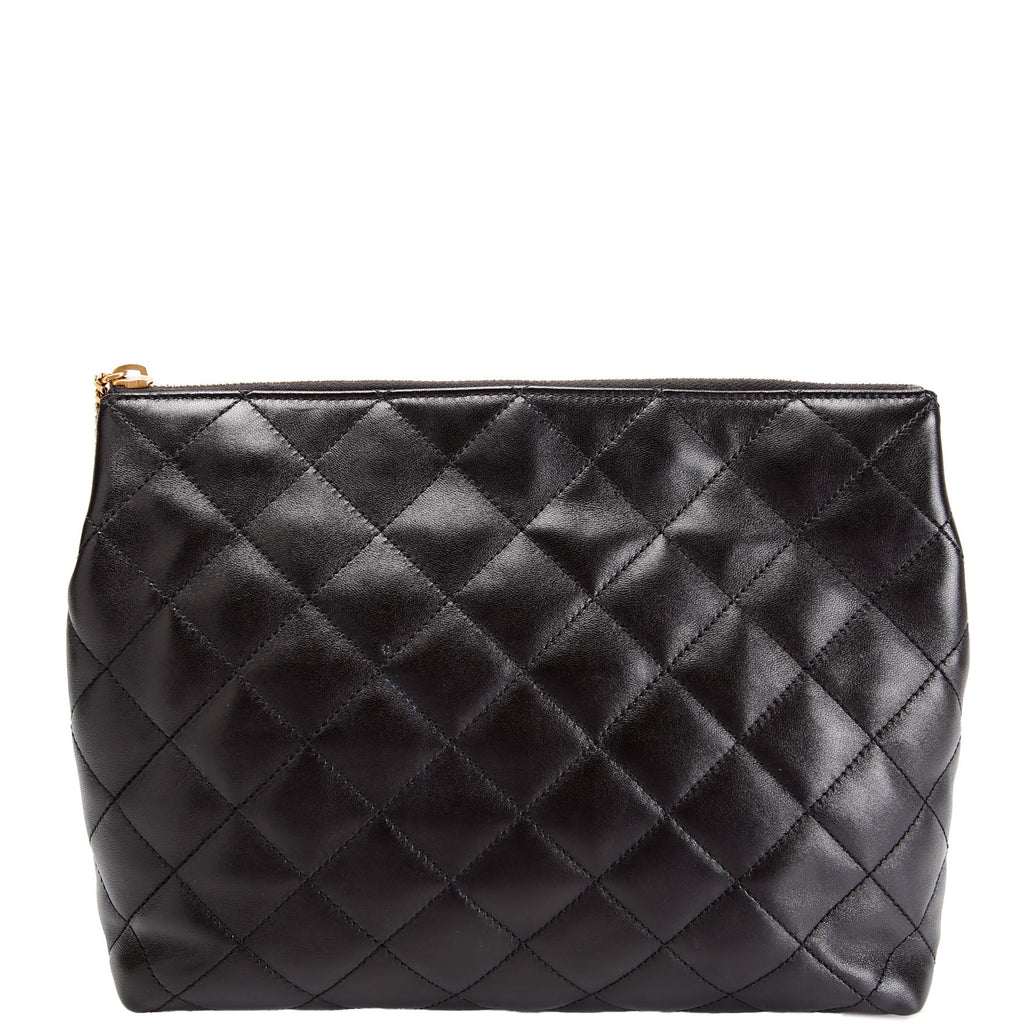 SAINT LAURENT Cassandre Cosmetic Pouch Black