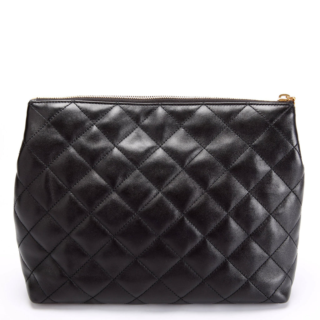 SAINT LAURENT Cassandre Cosmetic Pouch Black