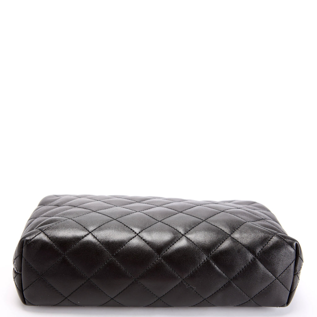 SAINT LAURENT Cassandre Cosmetic Pouch Black