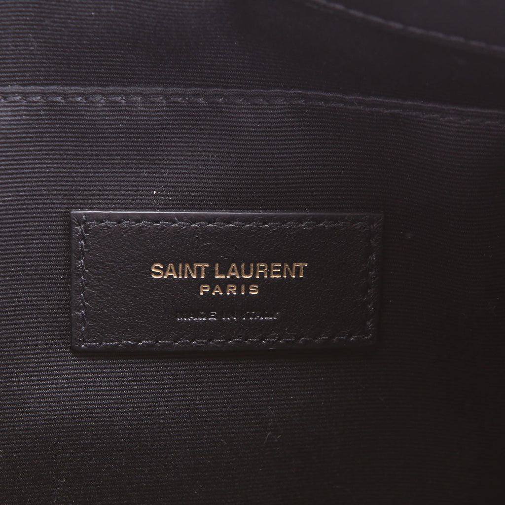 SAINT LAURENT Cassandre Cosmetic Pouch Black
