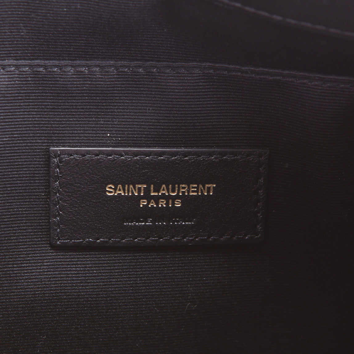 SAINT LAURENT Cassandre Cosmetic Pouch Black