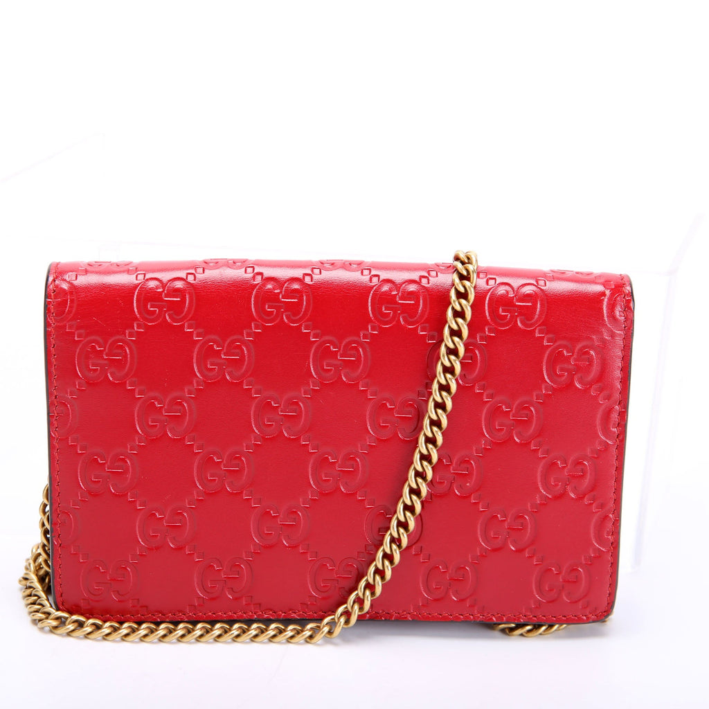 481291 GG Leather Cherries Mini Bag