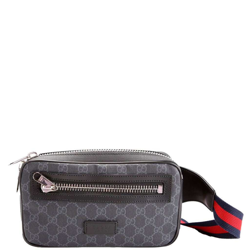 Gucci 474293 Soft GG Supreme Belt Bag Navy