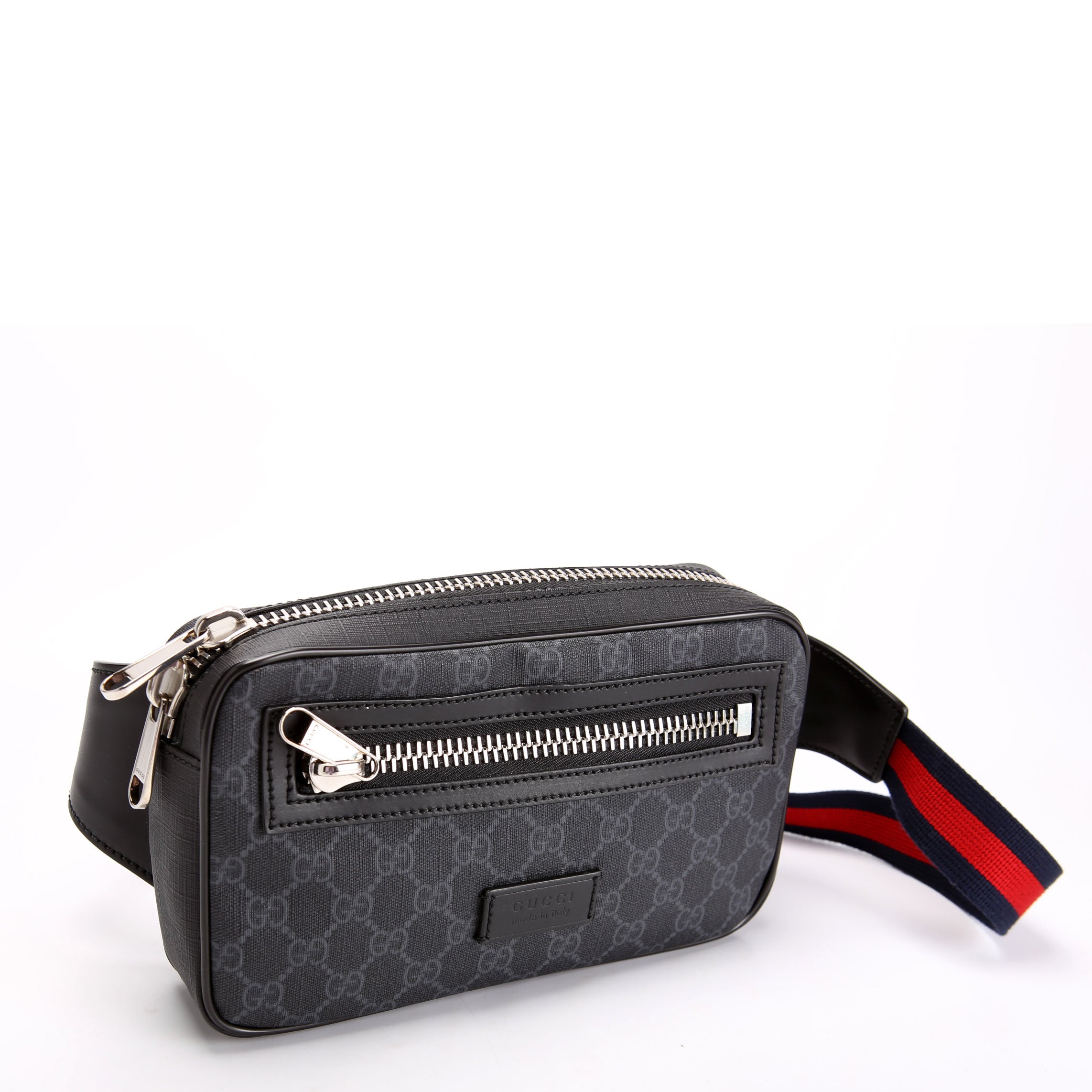 Gucci 474293 Soft GG Supreme Belt Bag Navy