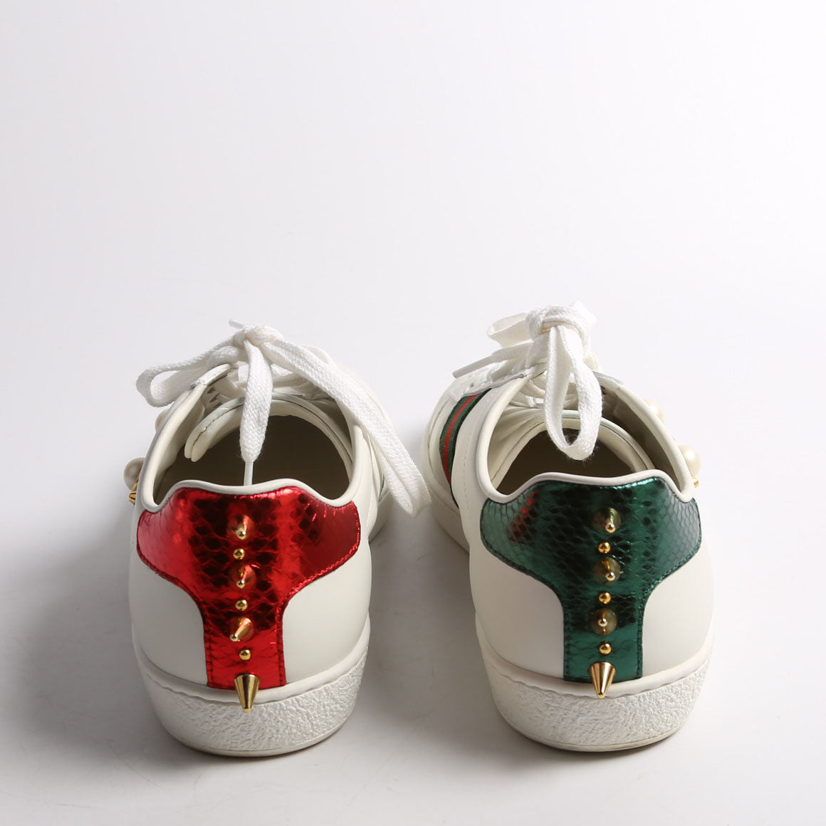 Ace Web Spike Sneakers Size 37 White
