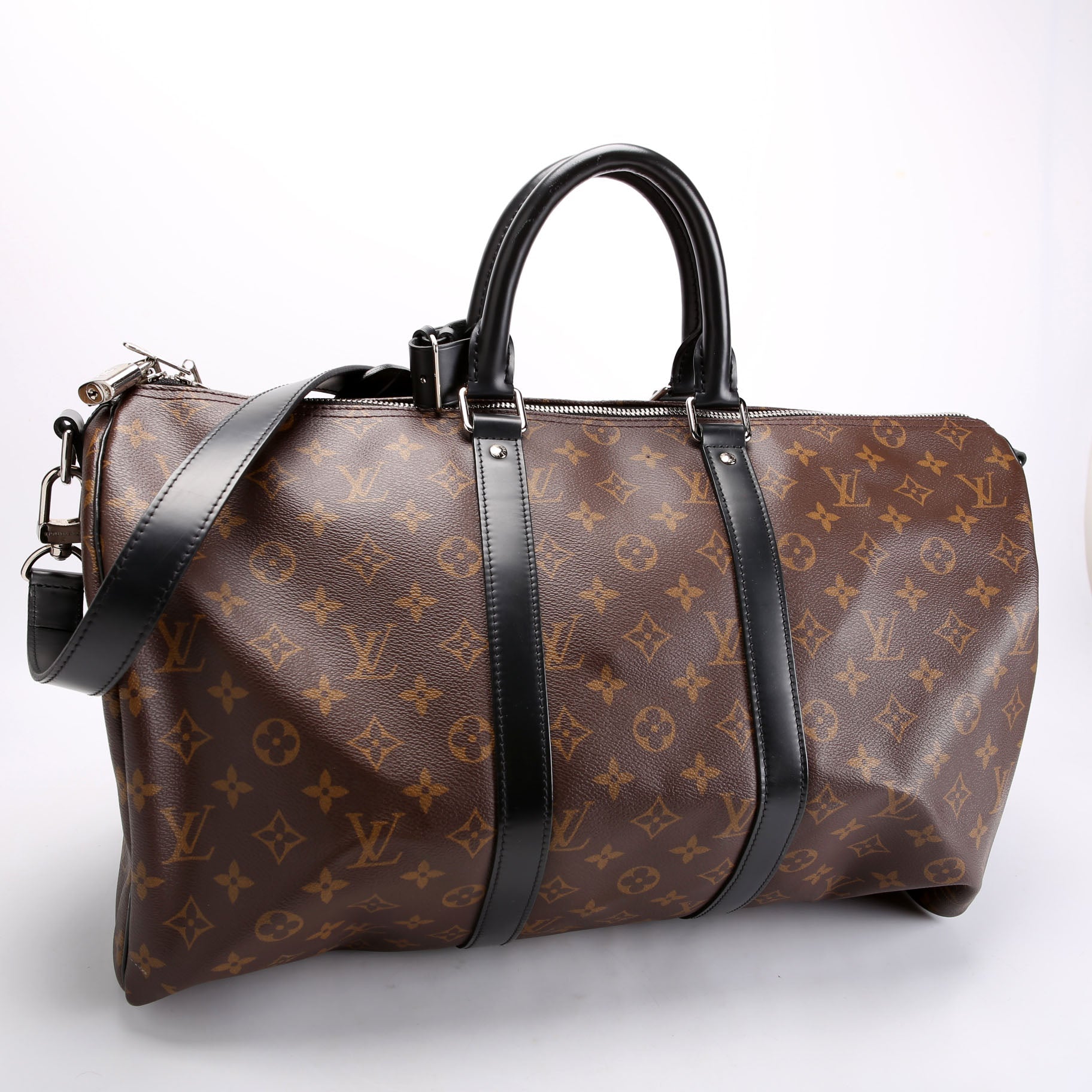 Keepall 45 Macassar Bandouliere Black