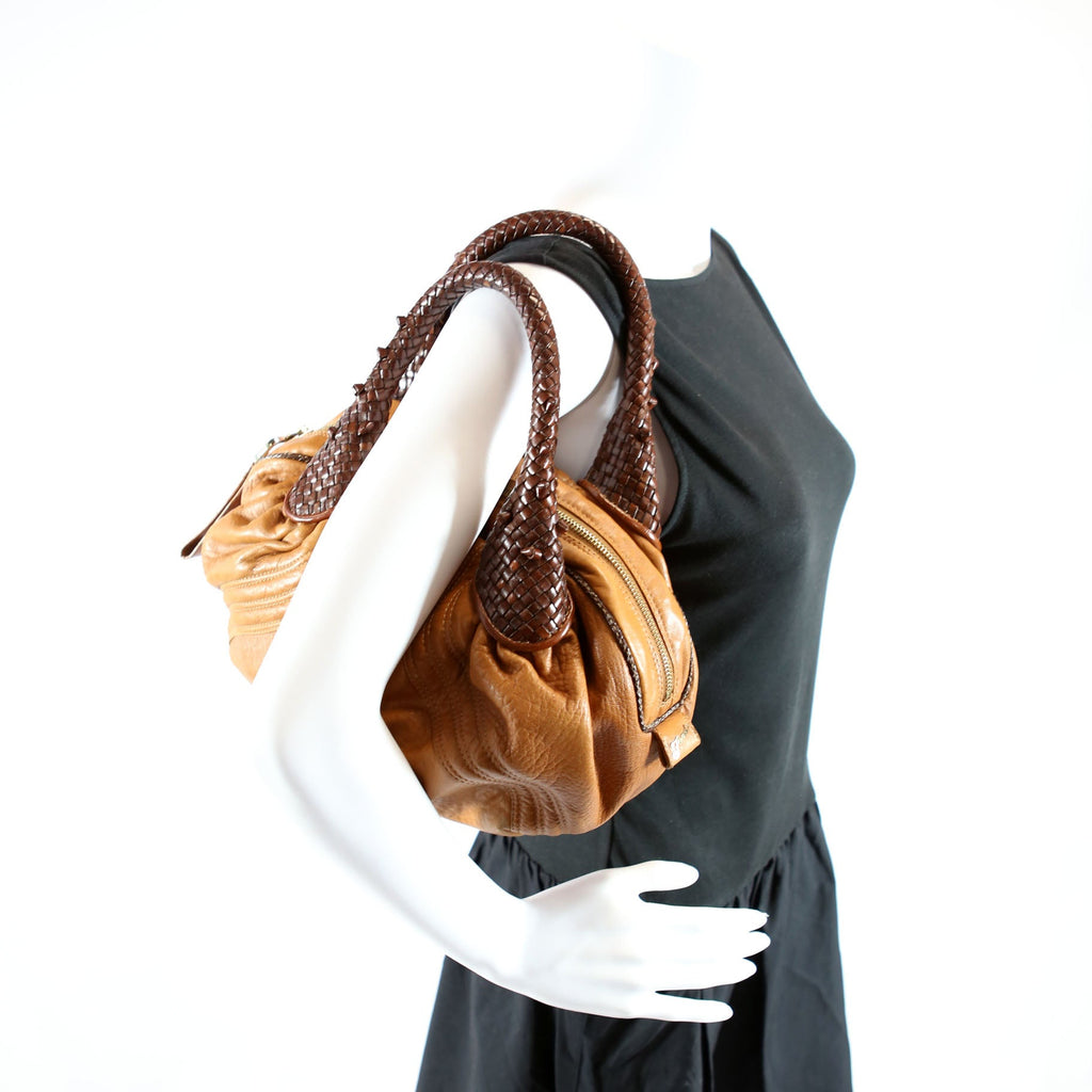 8BL078 Baby Spy Bag Leather Brown