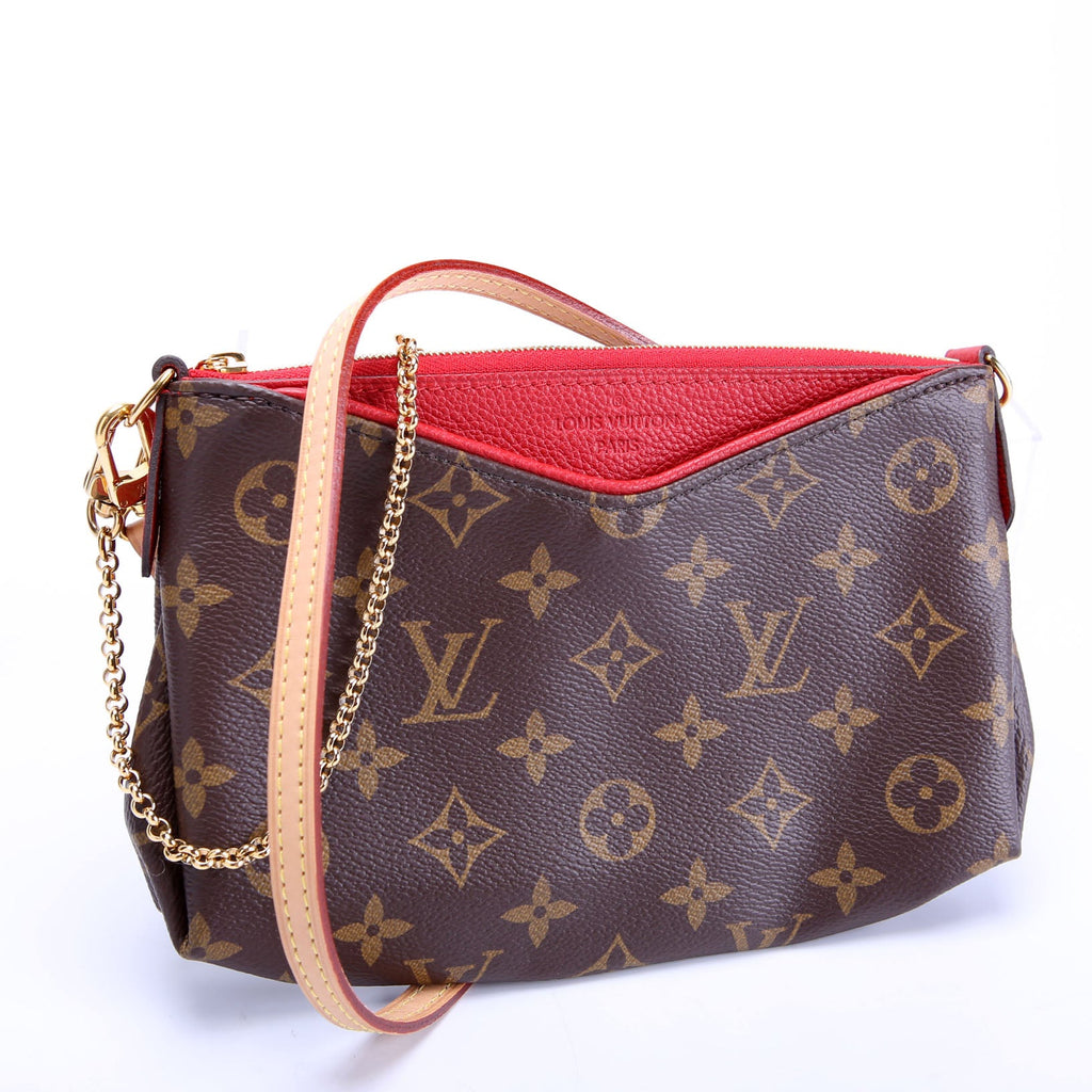 Pallas Clutch Monogram Brown/Red