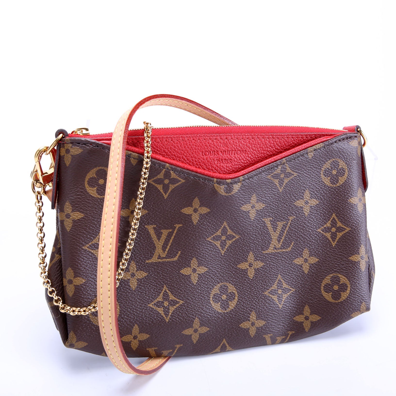 Pallas Clutch Monogram Brown/Red