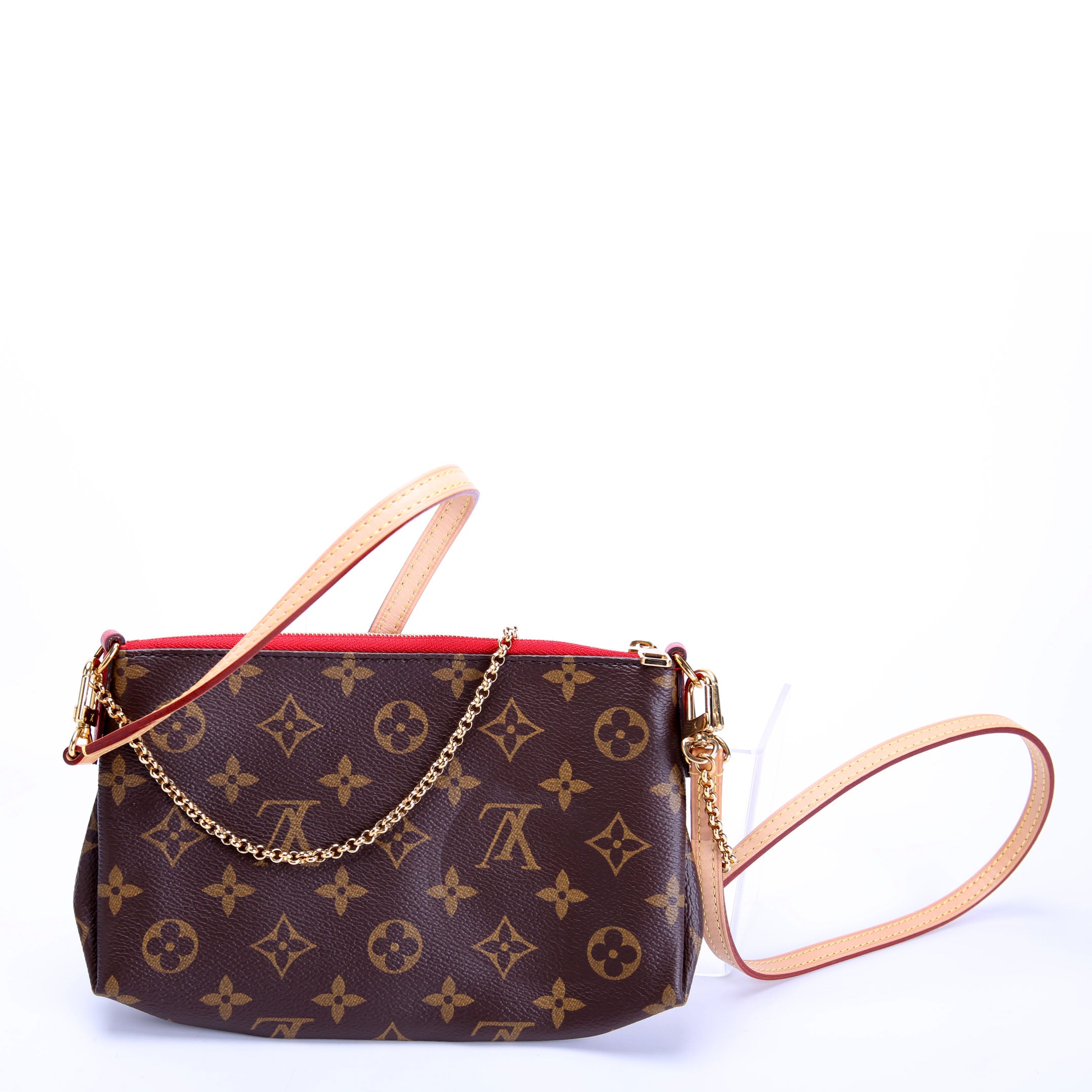 Pallas Clutch Monogram Brown/Red