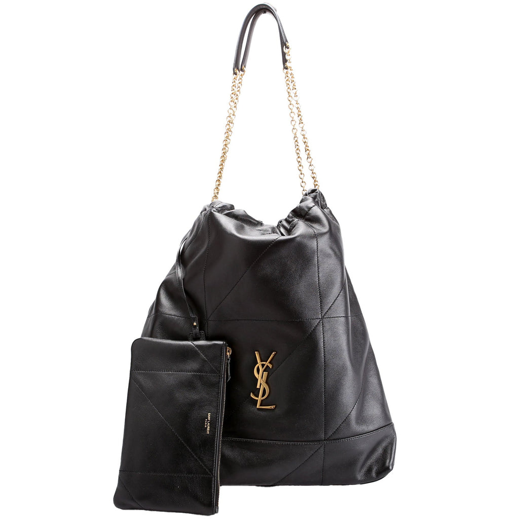 Jamie Large Pochon Lambskin 828350 Black
