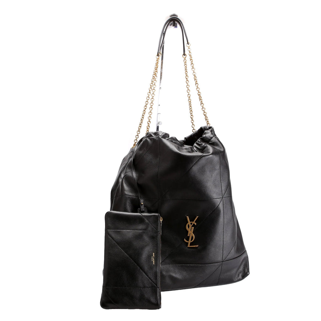 Jamie Large Pochon Lambskin 828350 Black