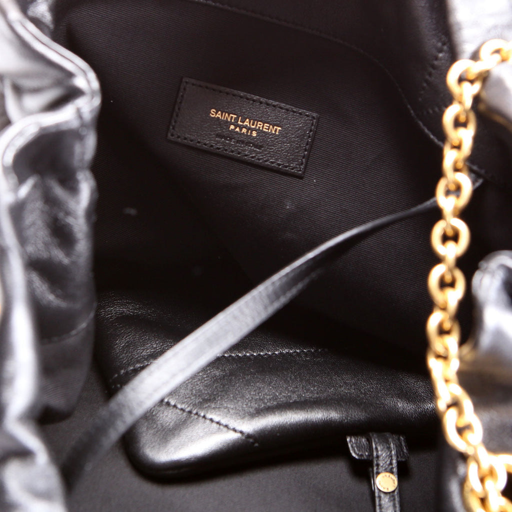Jamie Large Pochon Lambskin 828350 Black