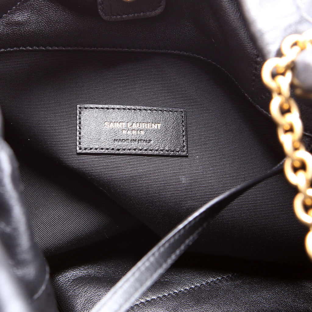 Jamie Large Pochon Lambskin 828350 Black