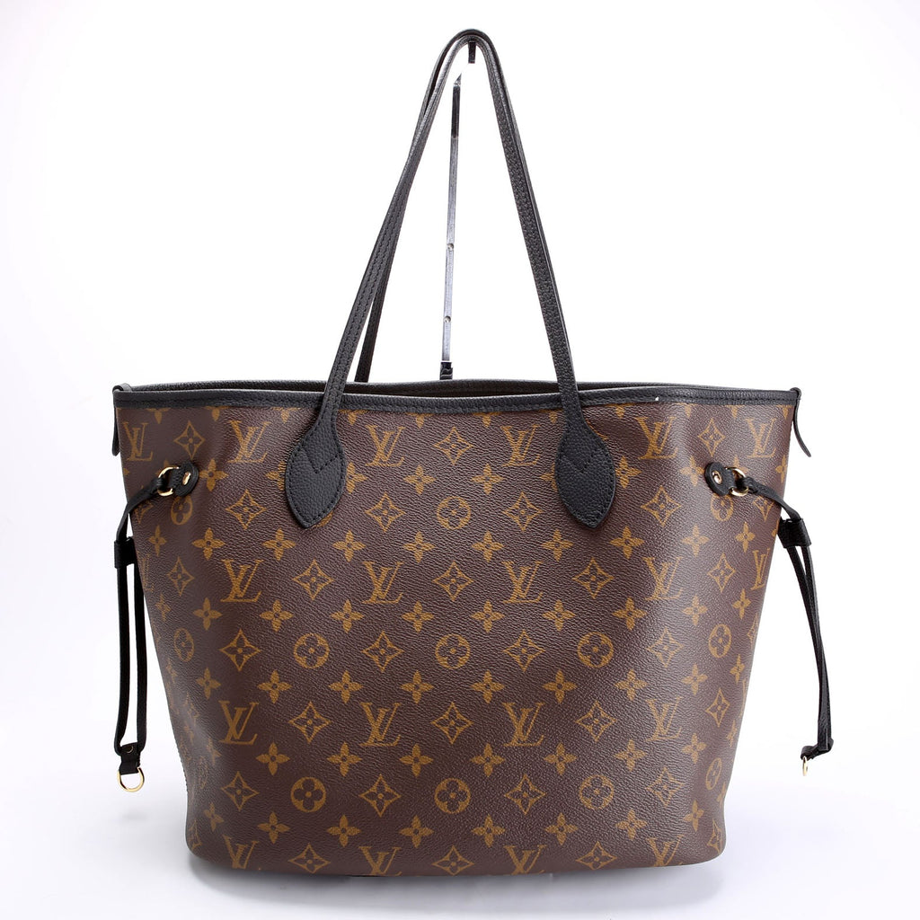 Neverfull MM Inside Out Leather/Monogram Black
