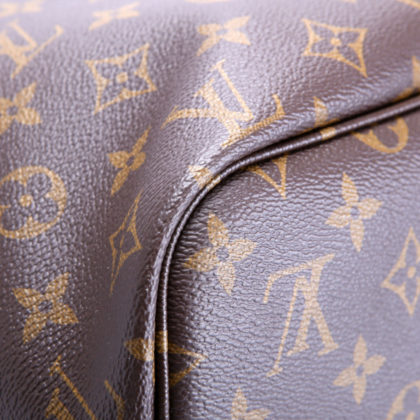Neverfull MM Inside Out Leather/Monogram Black