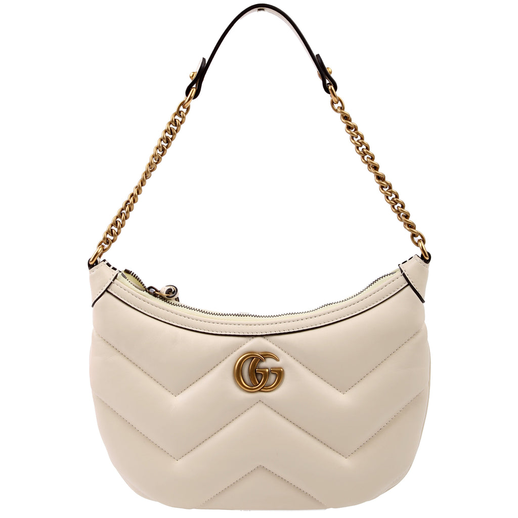 Gucci 777263 GG Marmont Small Shoulder White