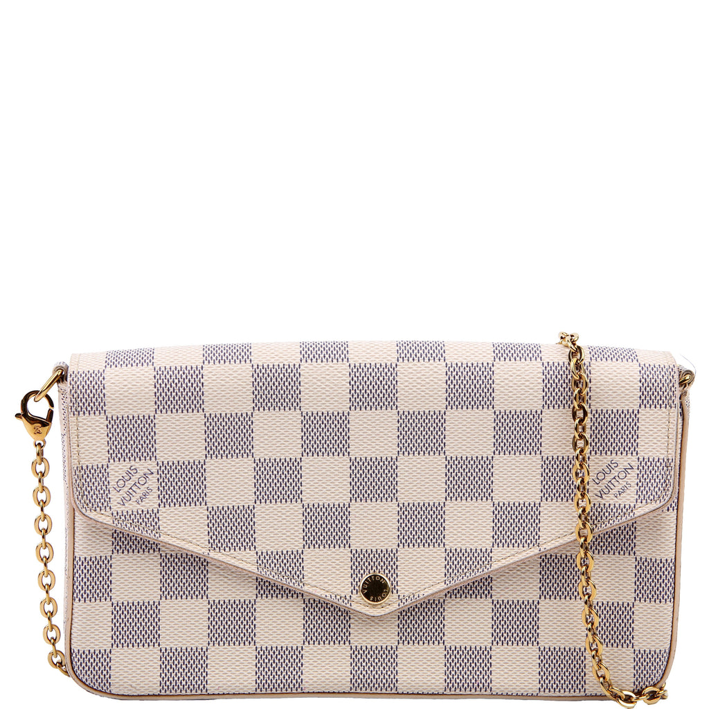 Pochette Felicie Damier Azur Pink