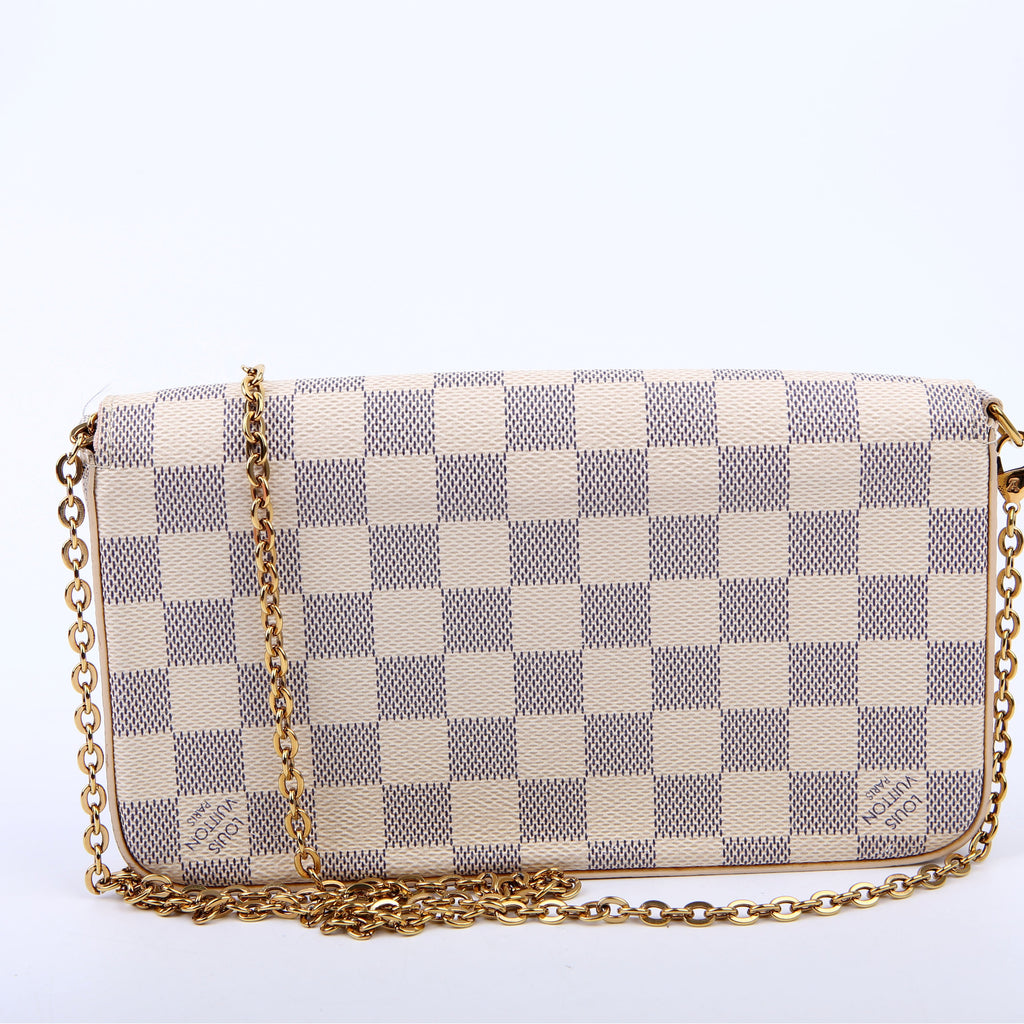 Pochette Felicie Damier Azur Pink