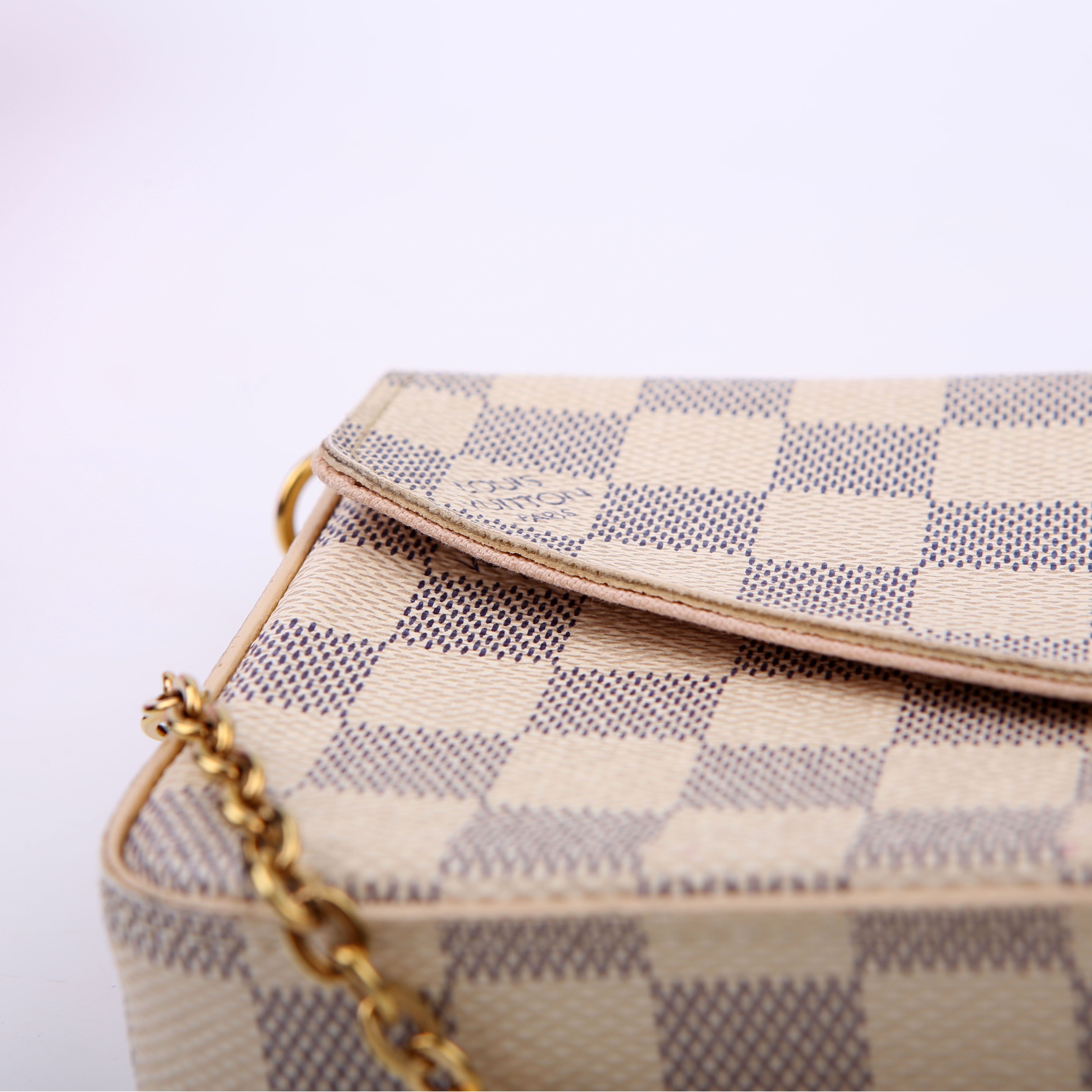Pochette Felicie Damier Azur Pink