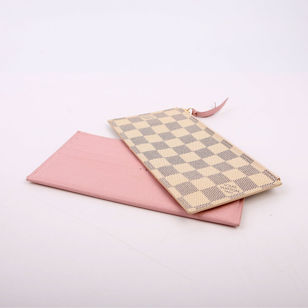 Pochette Felicie Damier Azur Pink