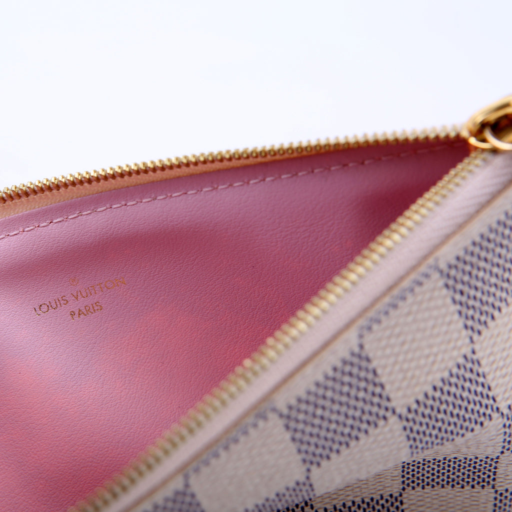Pochette Felicie Damier Azur Pink
