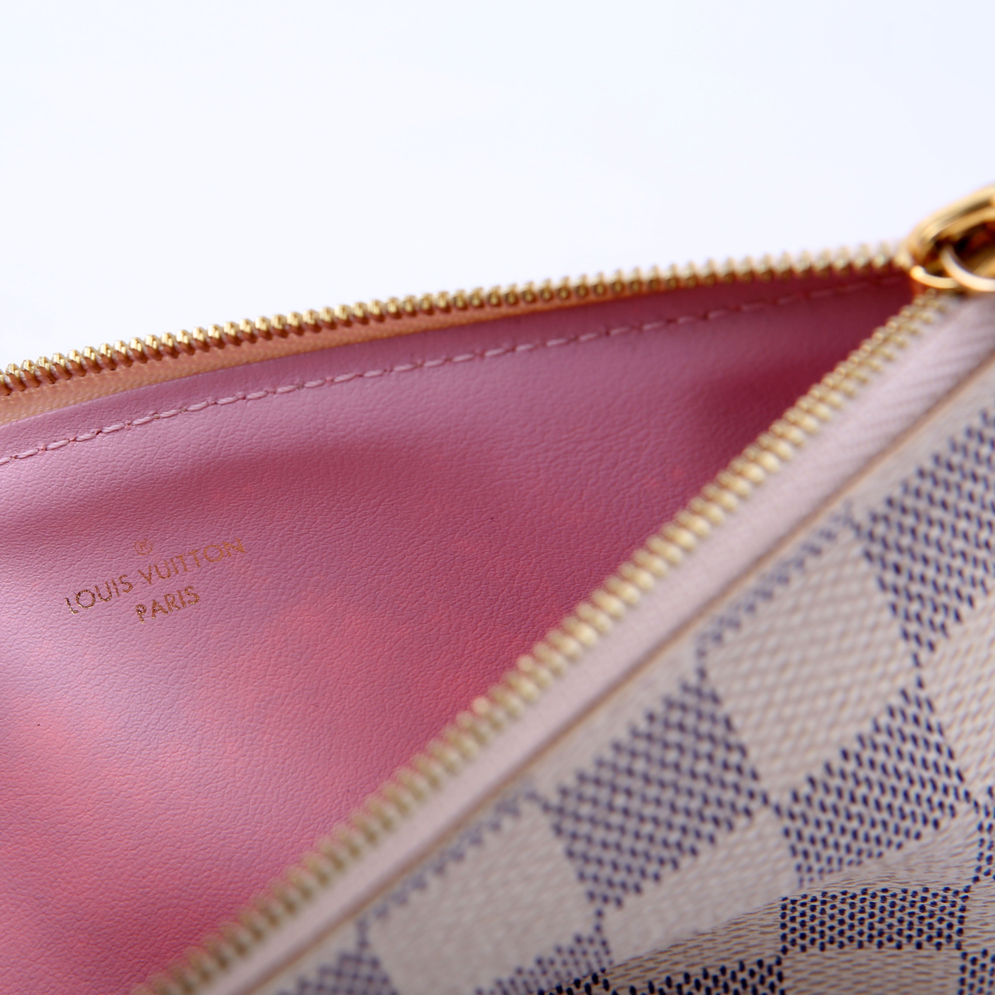 Pochette Felicie Damier Azur Pink