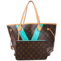 Neverfull with Wallet MM V Teal