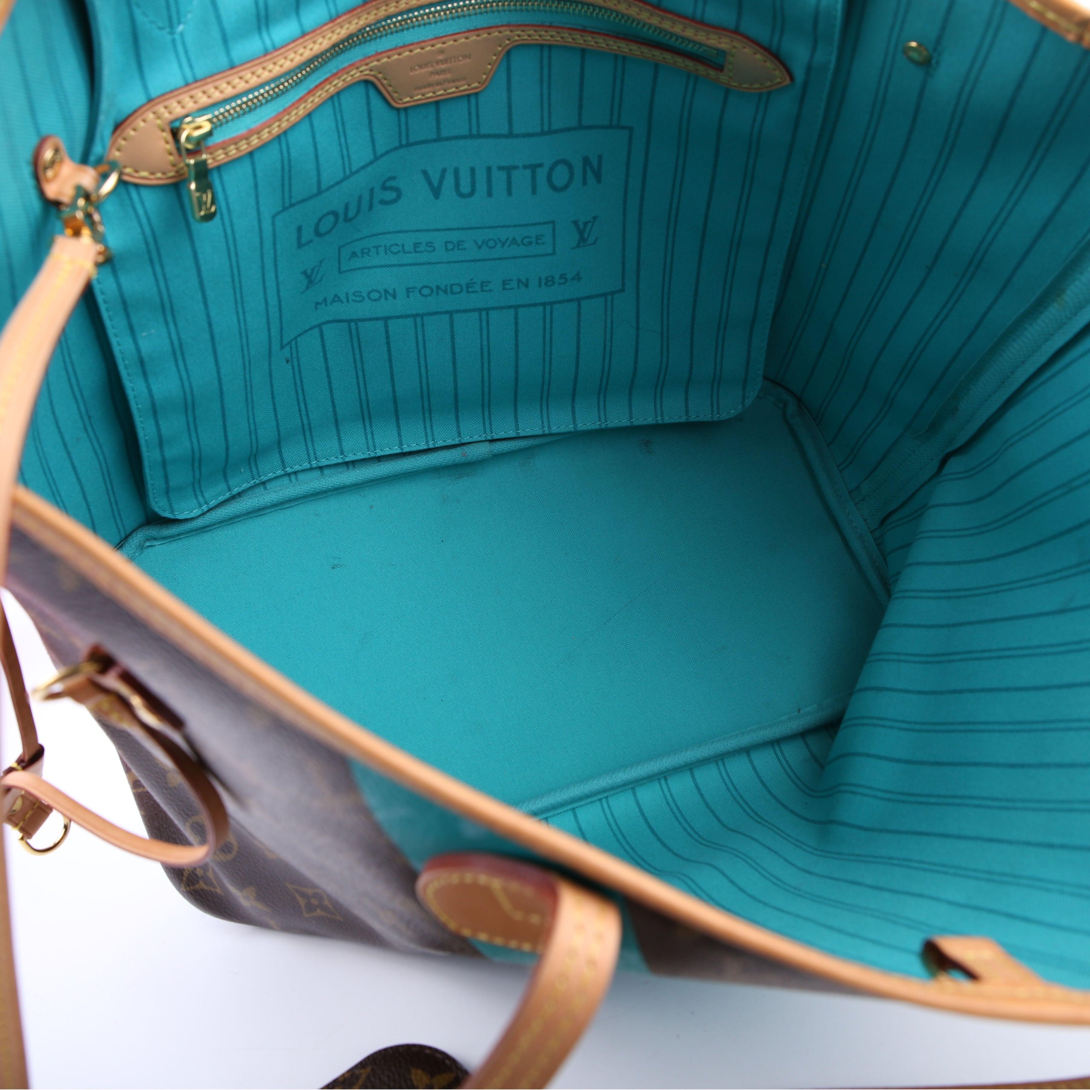 Neverfull with Wallet MM V Teal