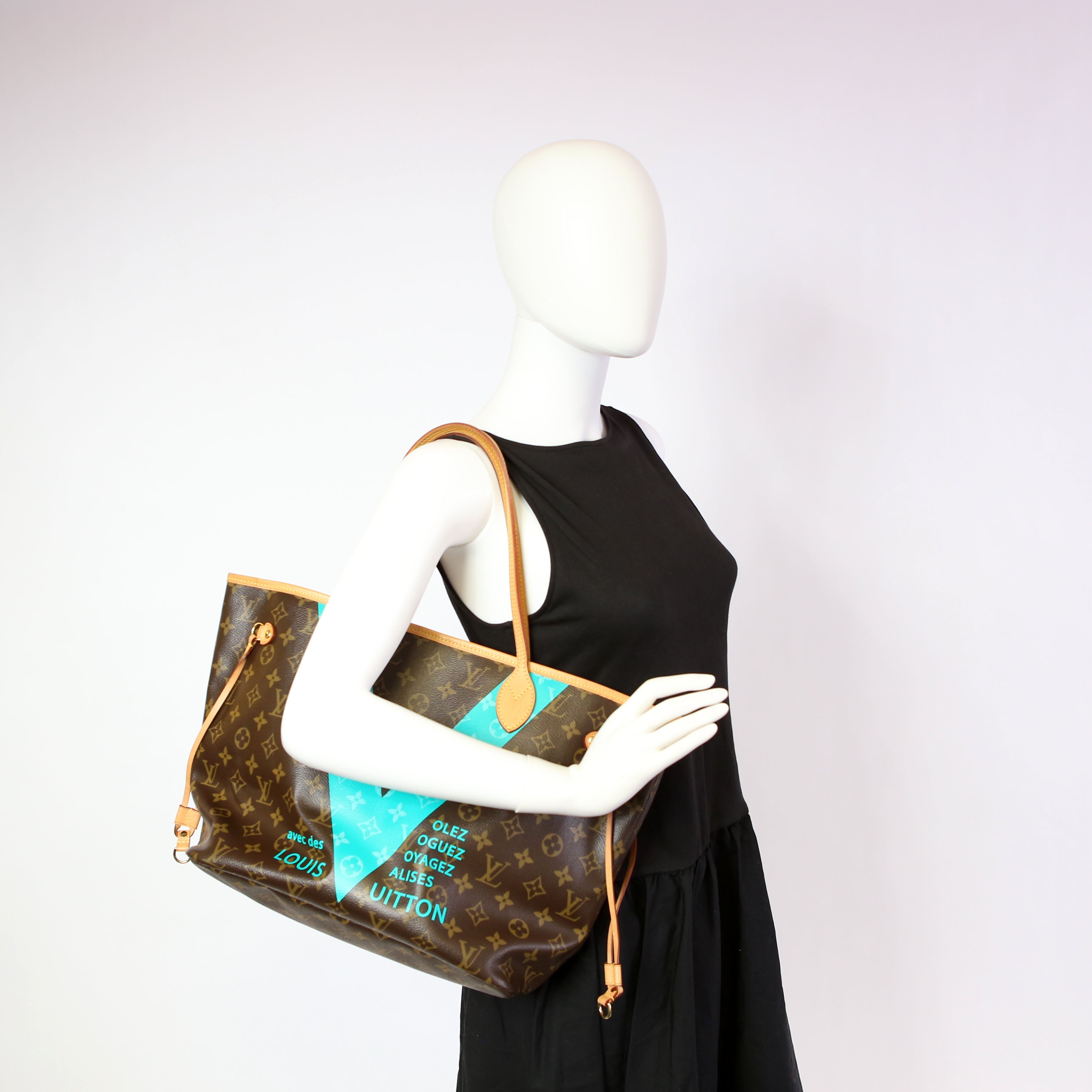 Neverfull with Wallet MM V Teal