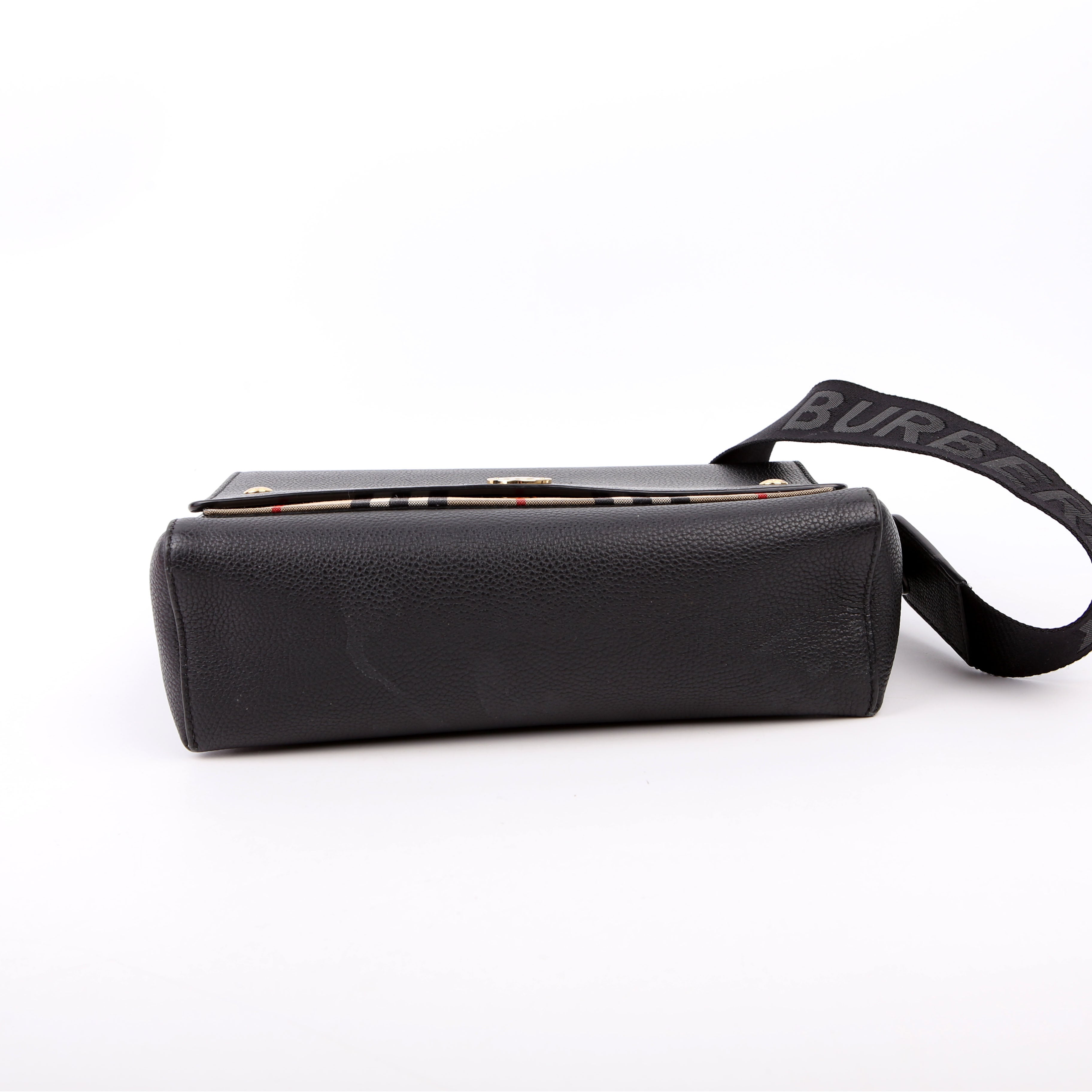 Vintage Check Note Crossbody Bag Black