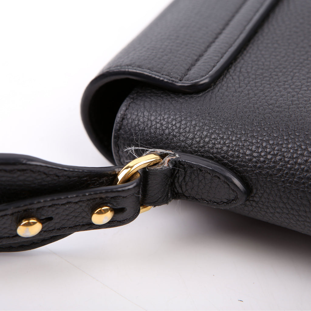 Vintage Check Note Crossbody Bag Black