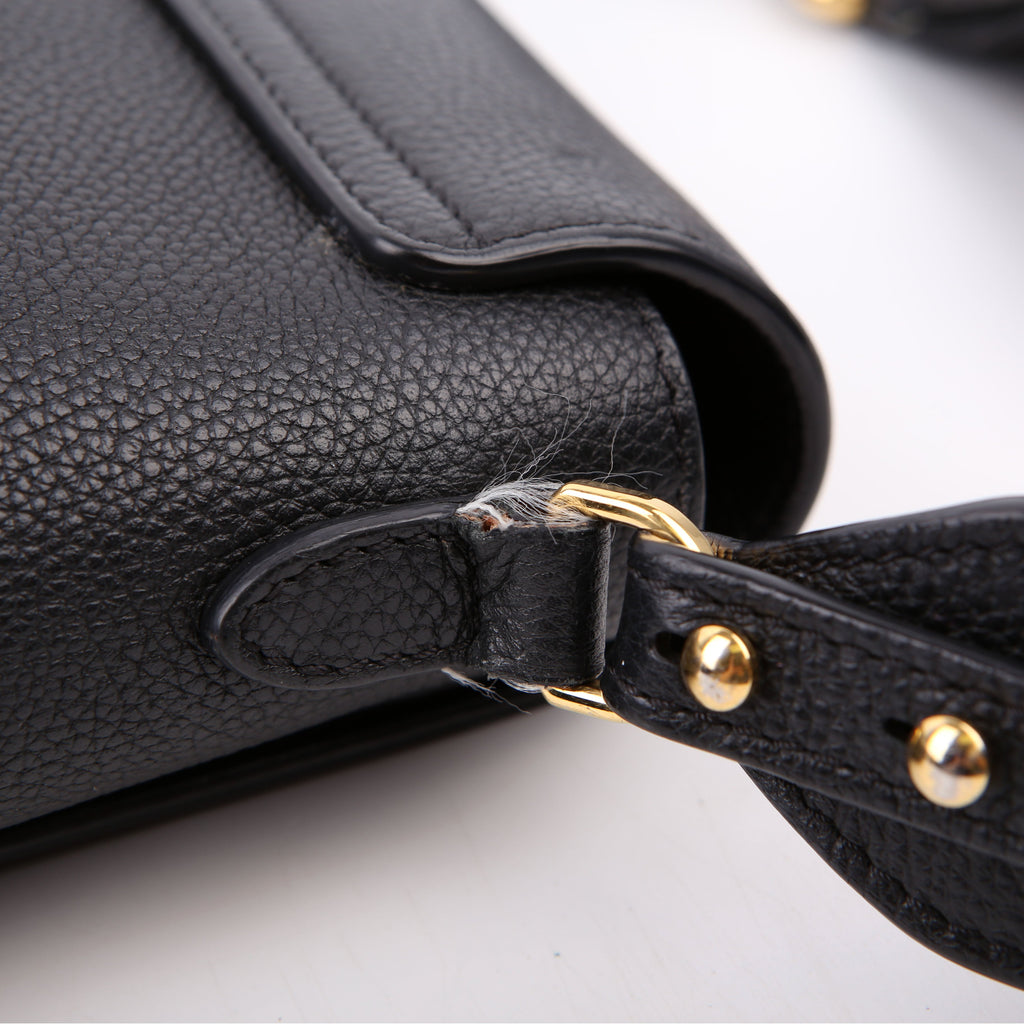 Vintage Check Note Crossbody Bag Black