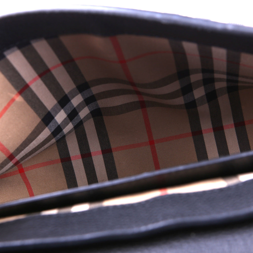 Vintage Check Note Crossbody Bag Black