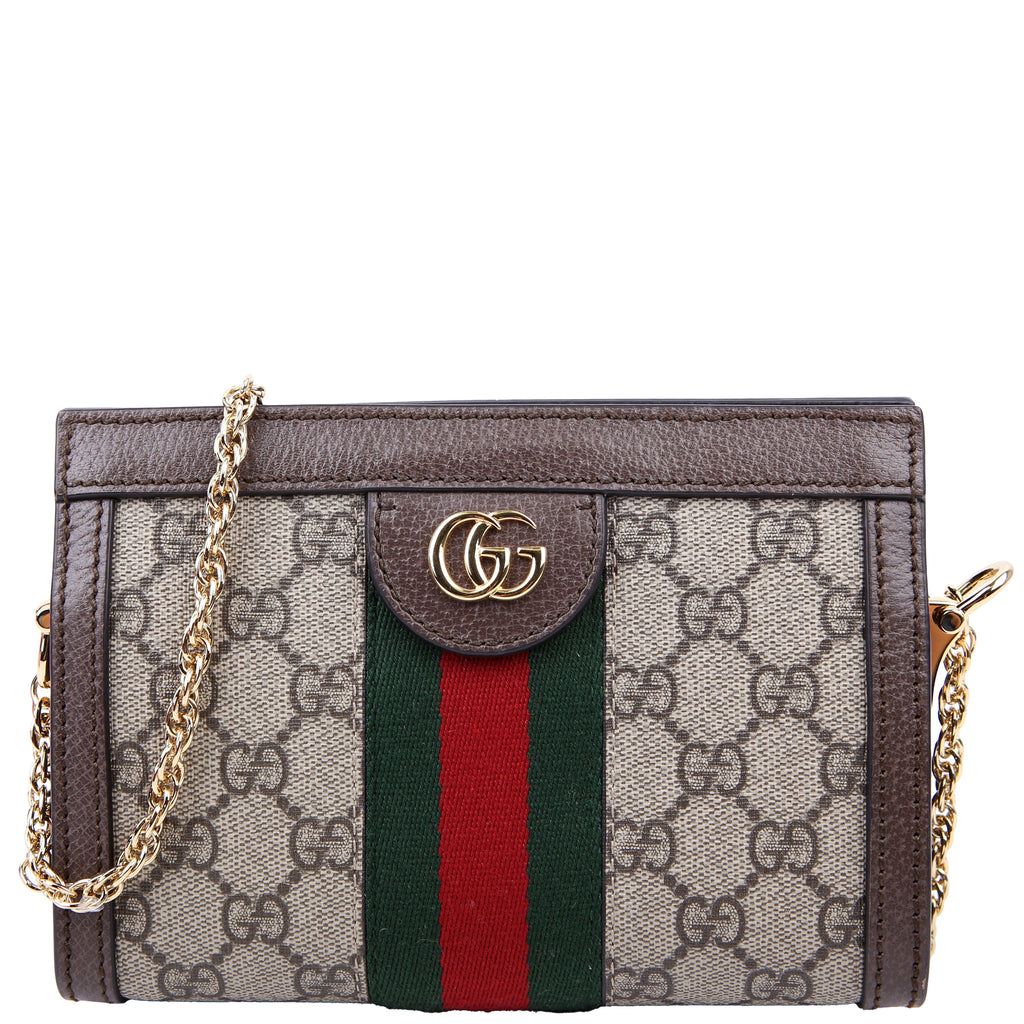 602676 GG Supreme Ophidia Mini Chain Brown