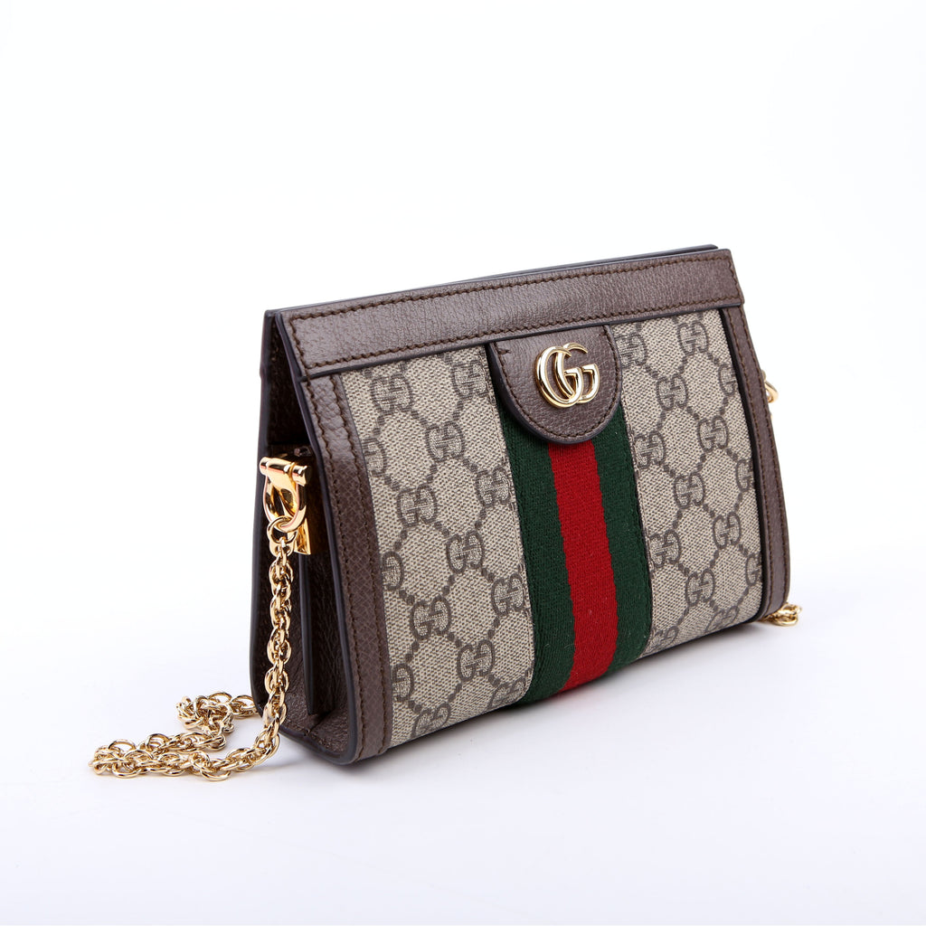 602676 GG Supreme Ophidia Mini Chain Brown