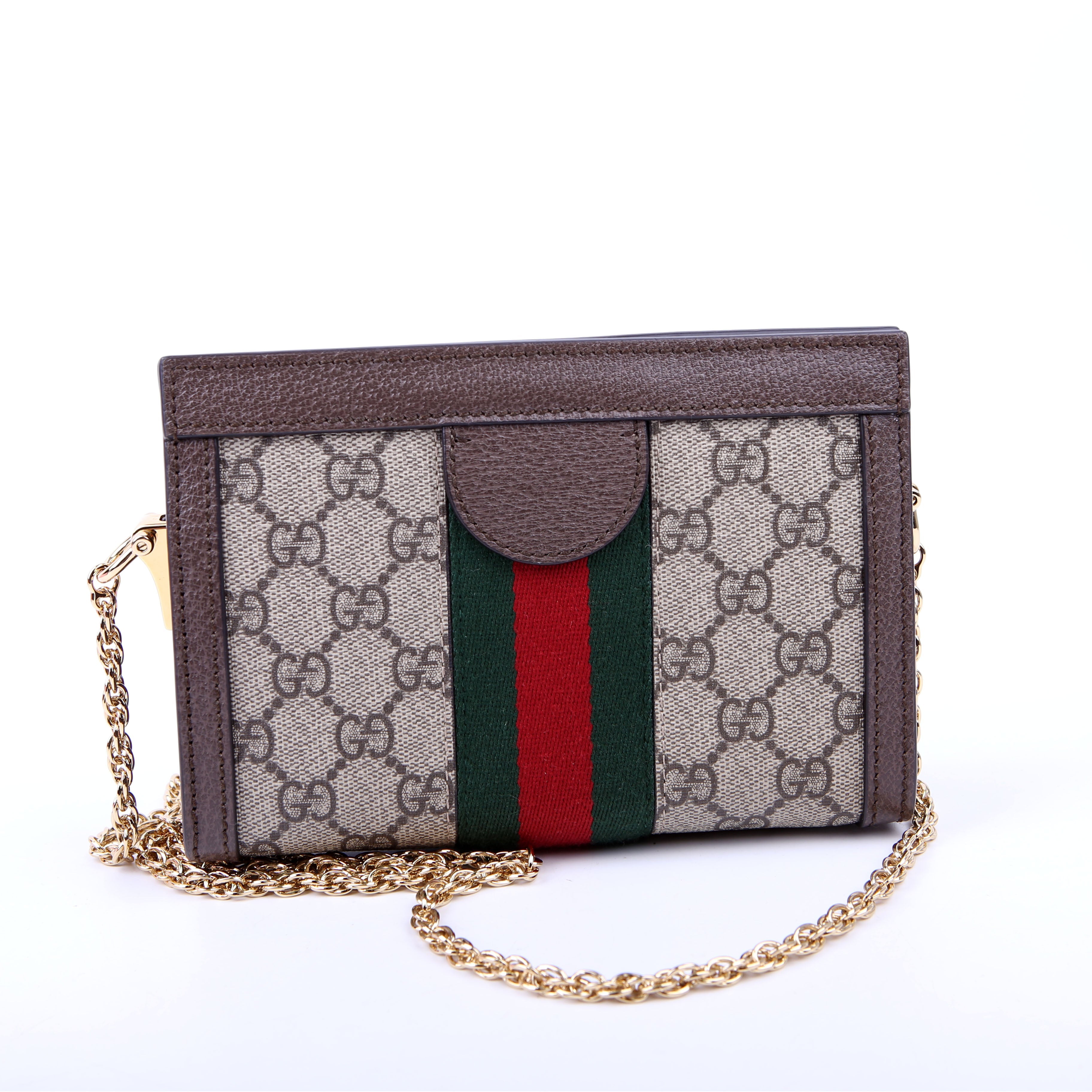 602676 GG Supreme Ophidia Mini Chain Brown