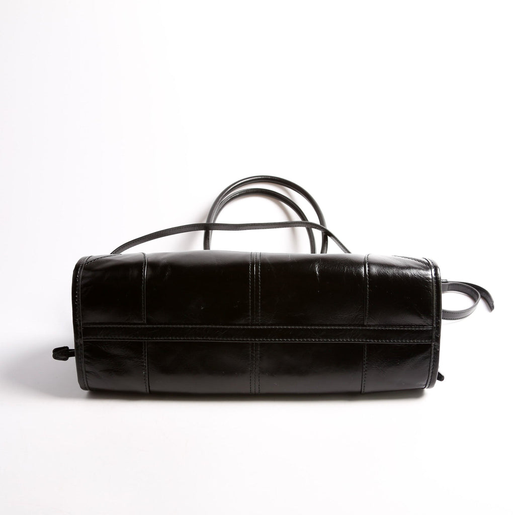 1BA426 Bonnie Medium Calfskin Shoulder Bag Black