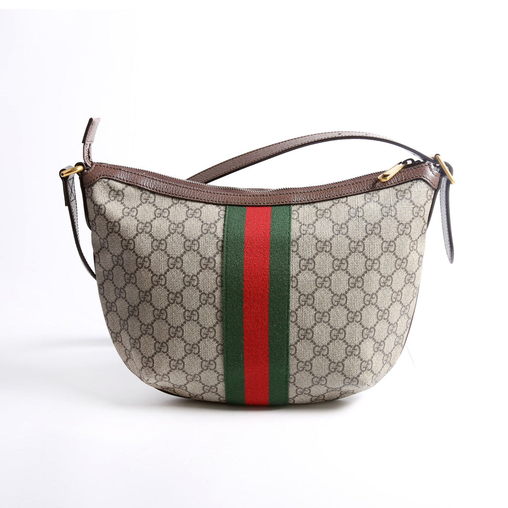 Gucci 598125 Ophidia GG Supreme Small Shoulder Bag Brown