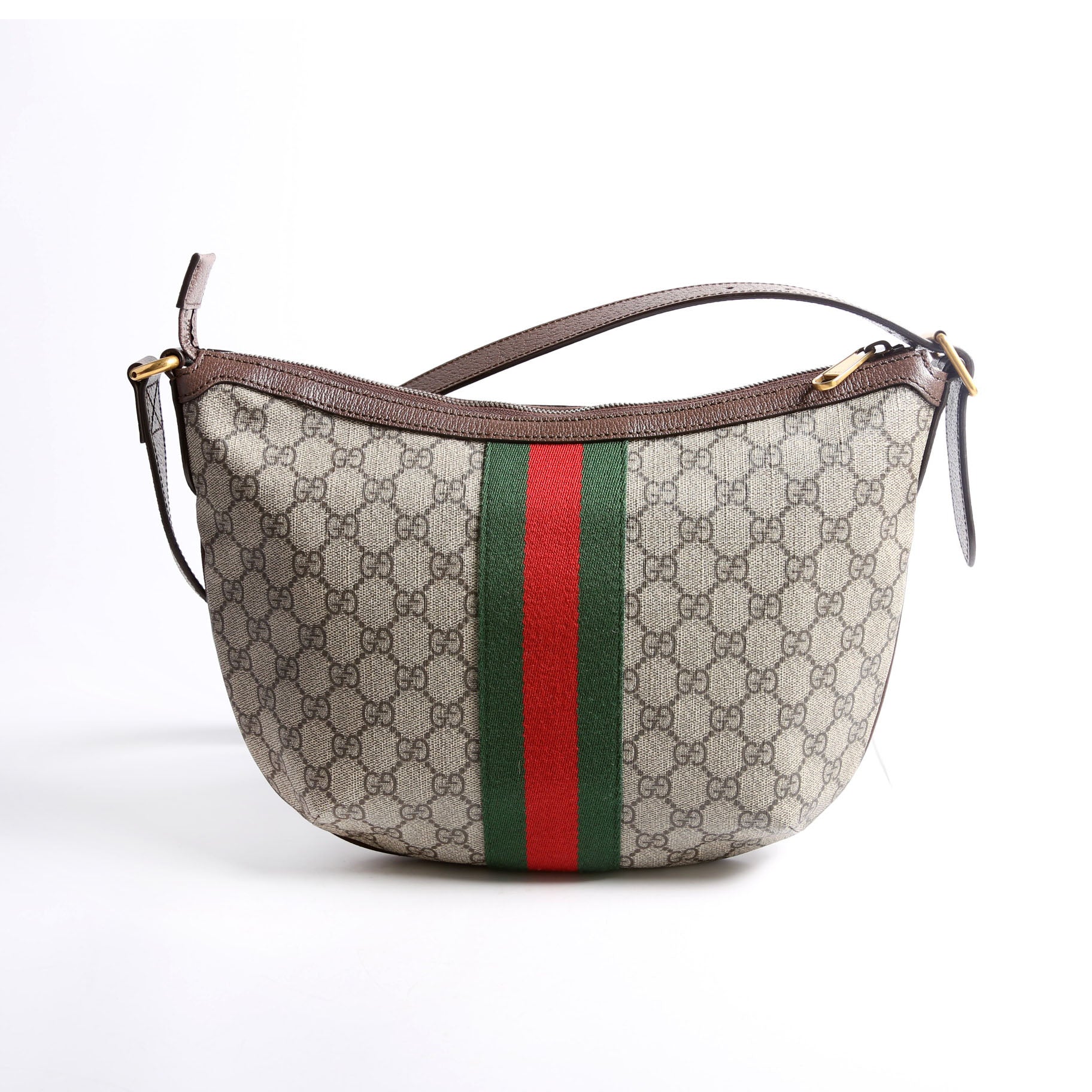 Gucci 598125 Ophidia GG Supreme Small Shoulder Bag Brown