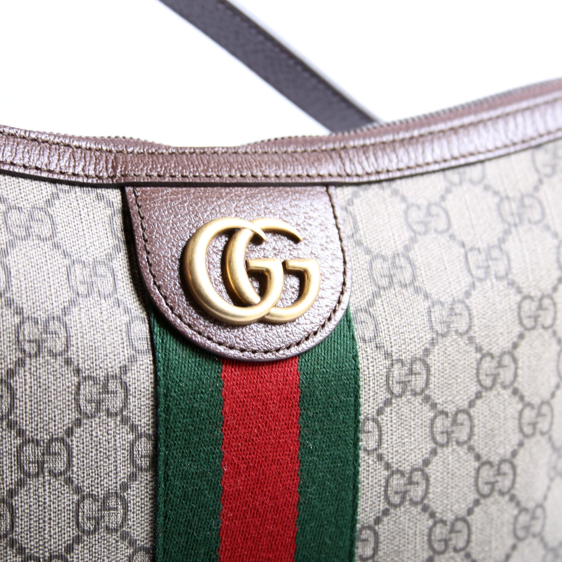 Gucci 598125 Ophidia GG Supreme Small Shoulder Bag Brown